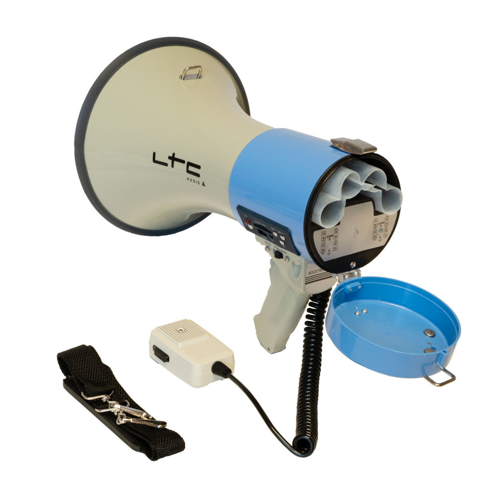 LTC  MEGA60USB MEGAFONO 60W CON SIRENA Y PUERTO USB/SD