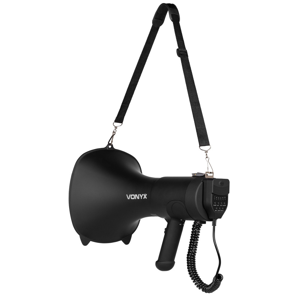 vista lateral trasera con la bandolera