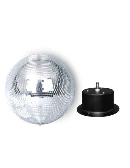 Pack bola de espejos 40 cm + motor 2,5 RPM | Masquesonido