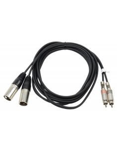 Hilec CL-26/1.5 CABLE 2x RCA MACHO - 2x XLR MACHO 1.5m / 4mm HILEC