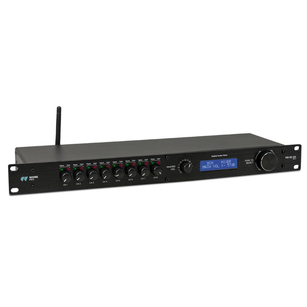 Work Pro MD 82 AX MK II Mezclador digital. 8 canales micrófono