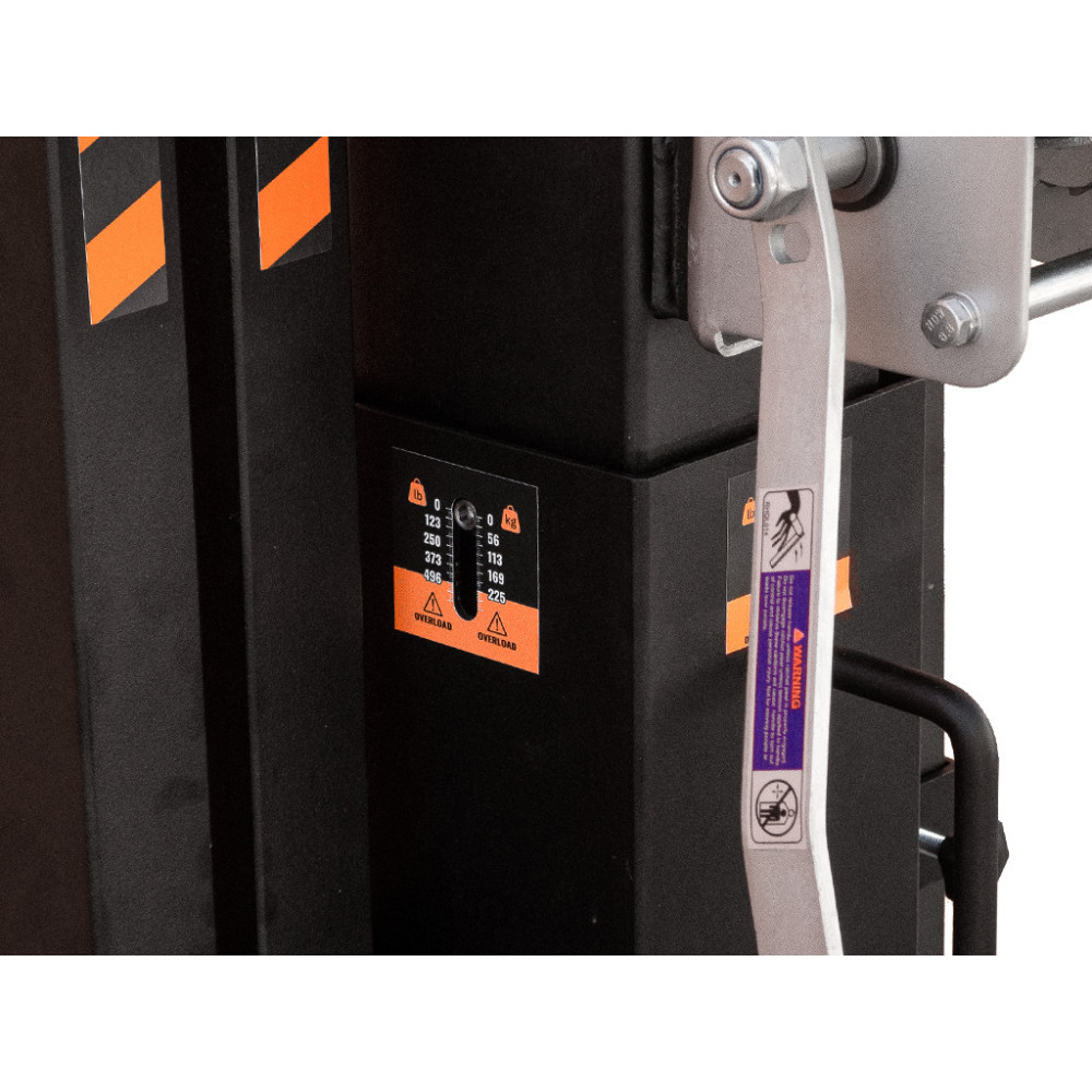 Fantek TK 6422LS Torre de carga superior. Medidor de carga. Carga máxima: 225 Kg. Altura máxima: 6,4 m