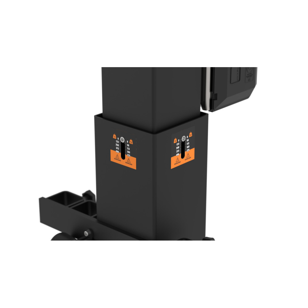 Fantek TK 6422LS Torre de carga superior. Medidor de carga. Carga máxima: 225 Kg. Altura máxima: 6,4 m