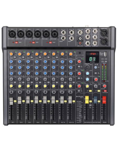 Citronic CMC-14 Mesa de mezclas 14 entradas con DSP y Reproductor USB/PC/BT