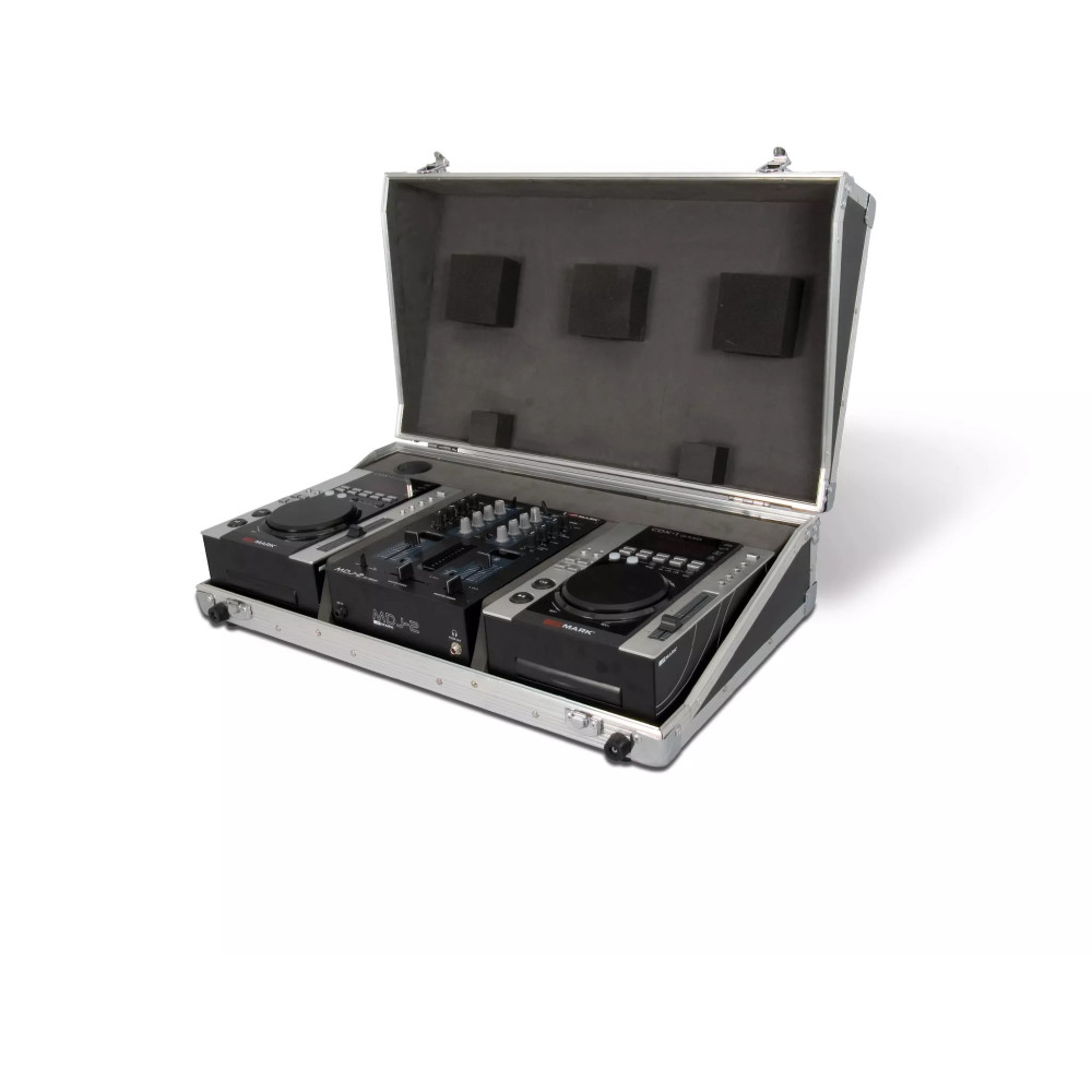 Mark, DJ BOX Set DJ. Mezclador de 2 canales + 2 reproductores CD