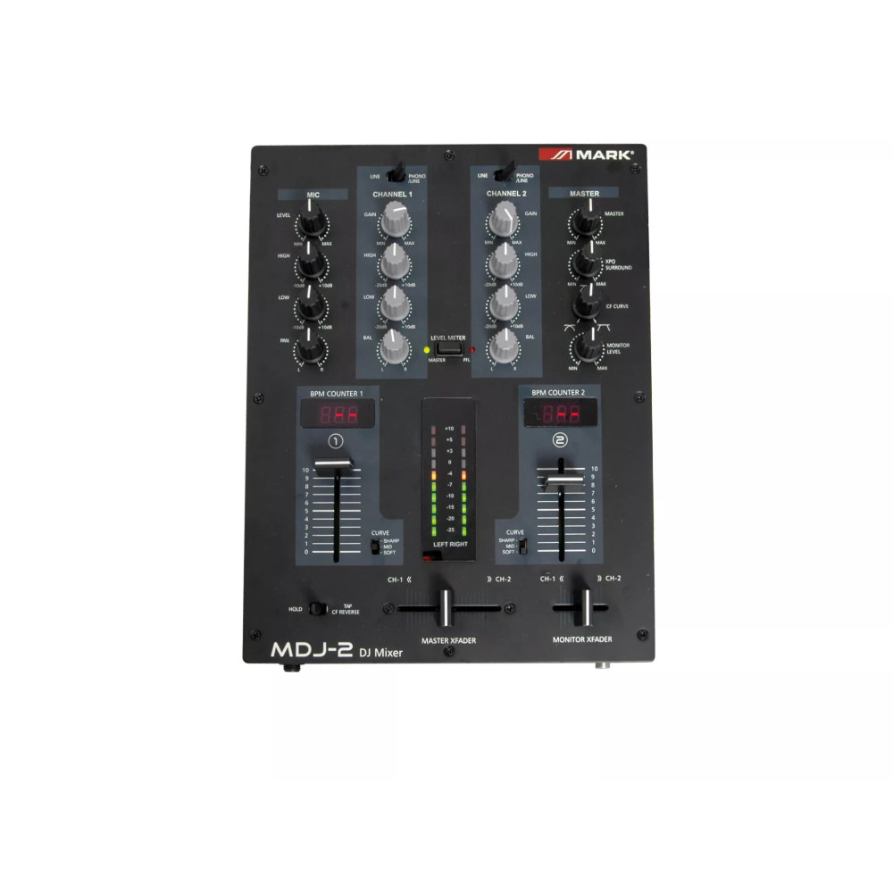 Mark, DJ BOX Set DJ. Mezclador de 2 canales + 2 reproductores CD