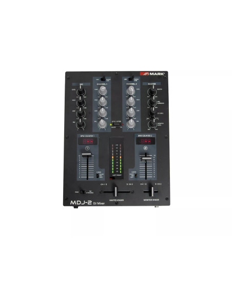 Mark, DJ BOX Set DJ. Mezclador de 2 canales + 2 reproductores CD