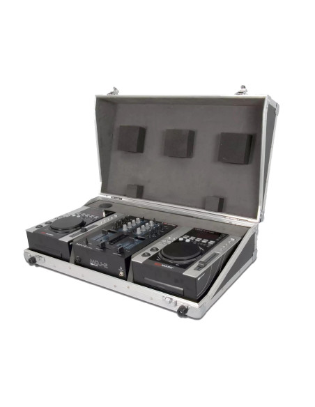 Mark, DJ BOX Set DJ. Mezclador de 2 canales + 2 reproductores CD