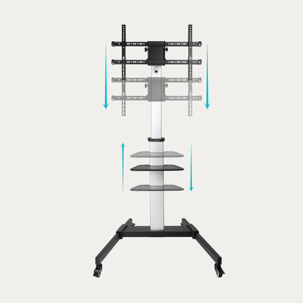 Tooq FS1886M-B Soporte suelo ruedas Hera 37-86