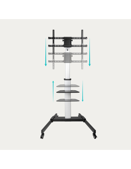 Tooq FS1886M-B Soporte suelo ruedas Hera 37-86