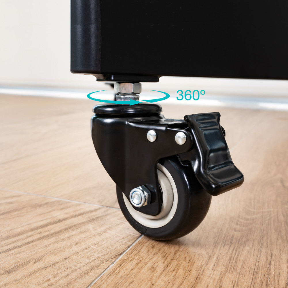 Tooq FS1886M-B Soporte suelo ruedas Hera 37-86