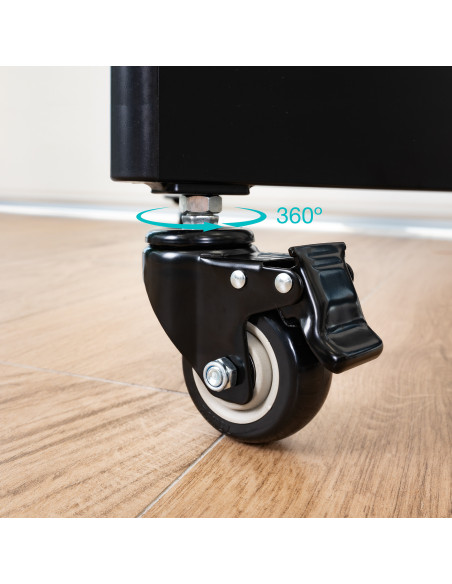 Tooq FS1886M-B Soporte suelo ruedas Hera 37-86