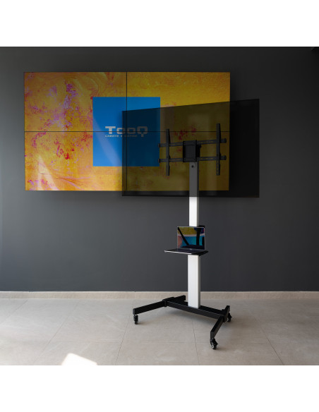 Tooq FS1886M-B Soporte suelo ruedas Hera 37-86