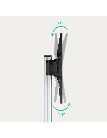 Tooq FS1886M-B Soporte suelo ruedas Hera 37-86