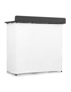 Vonyx DBF105 – Cabina DJ plegable de 1 metro con fundas lycra y bolsa de transporte