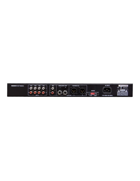 AMS MUB 6 Mezclador con reproductor. 1HU rack 19''. SD/USB/BT