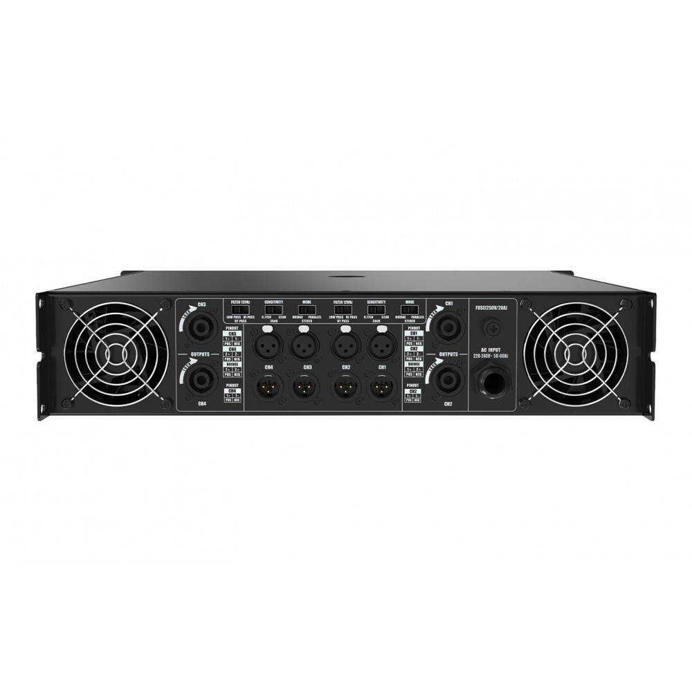 AUDIOCENTER PD-400 ETAPA POTENCIA 4 X 600W 4Ohm CLASE H