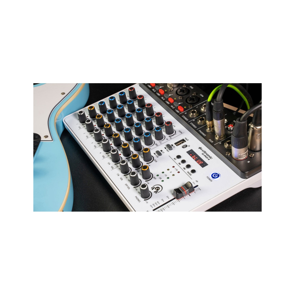 CITRONIC Q-PAD-8 Mezclador con Interface de audio USB y Bluetooth
