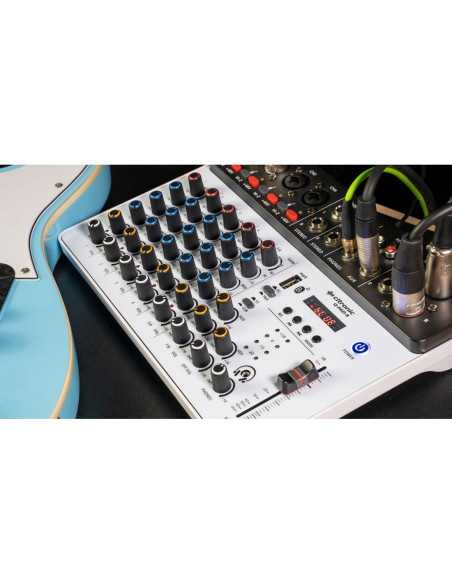 CITRONIC Q-PAD-8 Mezclador con Interface de audio USB y Bluetooth