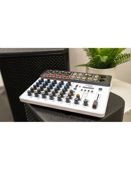 CITRONIC Q-PAD-8 Mezclador con Interface de audio USB y Bluetooth