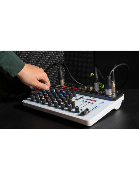 CITRONIC Q-PAD-8 Mezclador con Interface de audio USB y Bluetooth