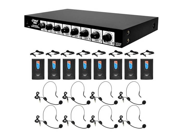 Pyle Pro PDWM 8900 - Sistema de Microfonia Inalambrica  de 8 microfonos de Pyle - 5