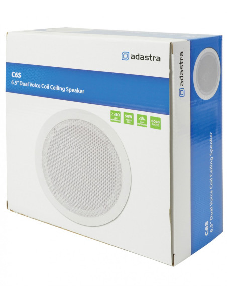Adastra C6S Altavoz de Techo 6,5" Doble Bobina y Doble Tweeter