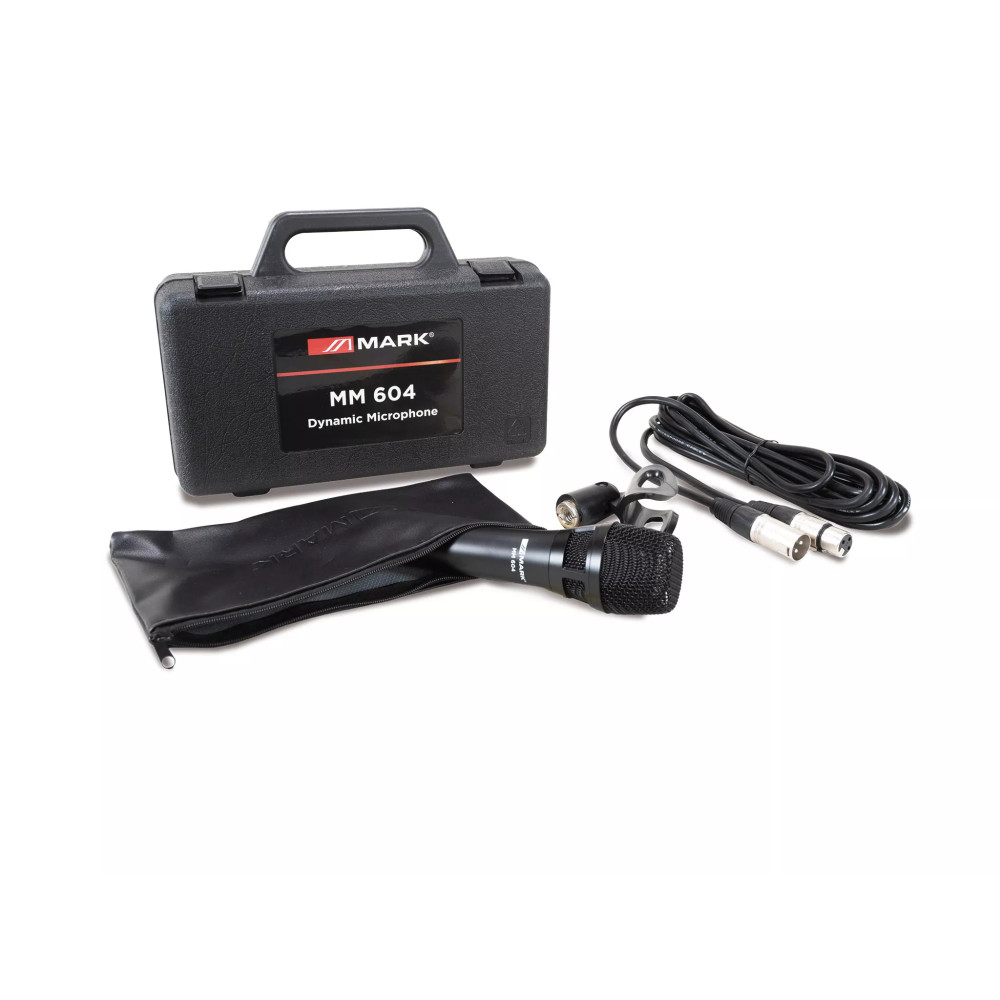 MARK MM 604 | Micrófono dinámico cardioide con cable XLR 5 m