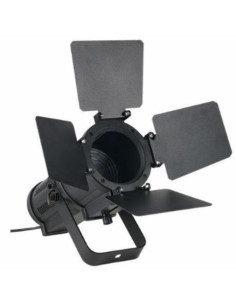 Vista frontal del foco fresnel LED Pro Light FRESNEL 60 DW con viseras.