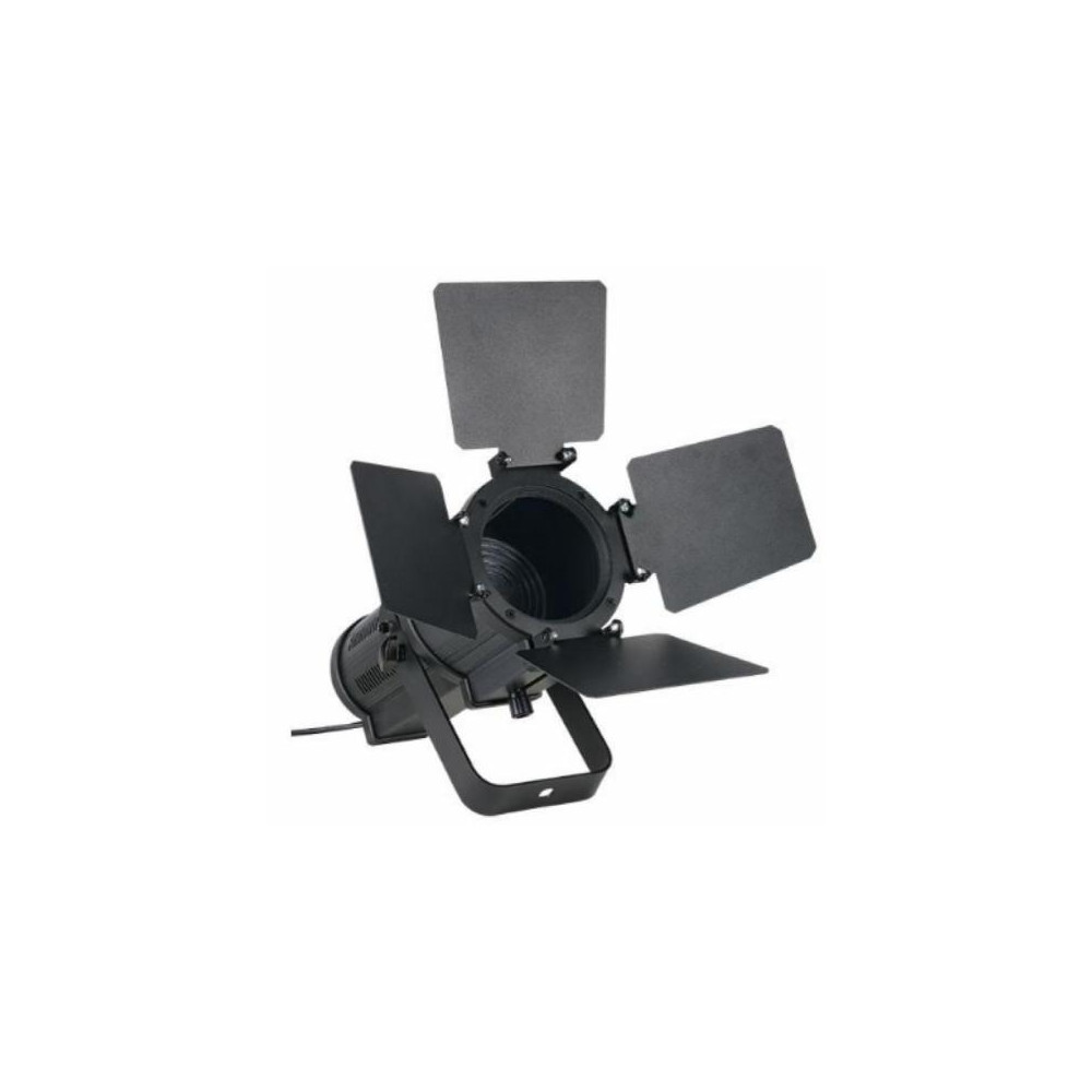 Vista frontal del foco fresnel LED Pro Light FRESNEL 60 DW con viseras.