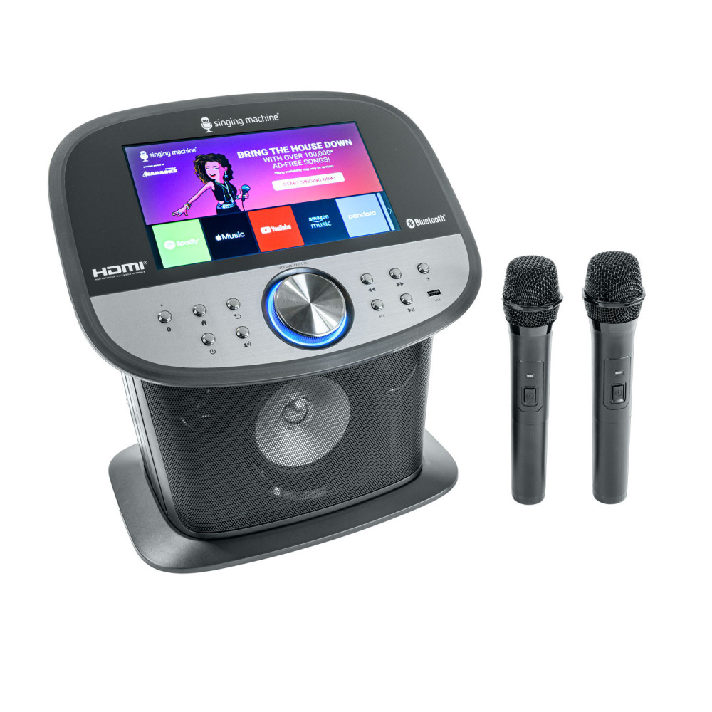 Singing Machine ISM9011 Karaoke Platinum WiFi con pantalla y 2 micros