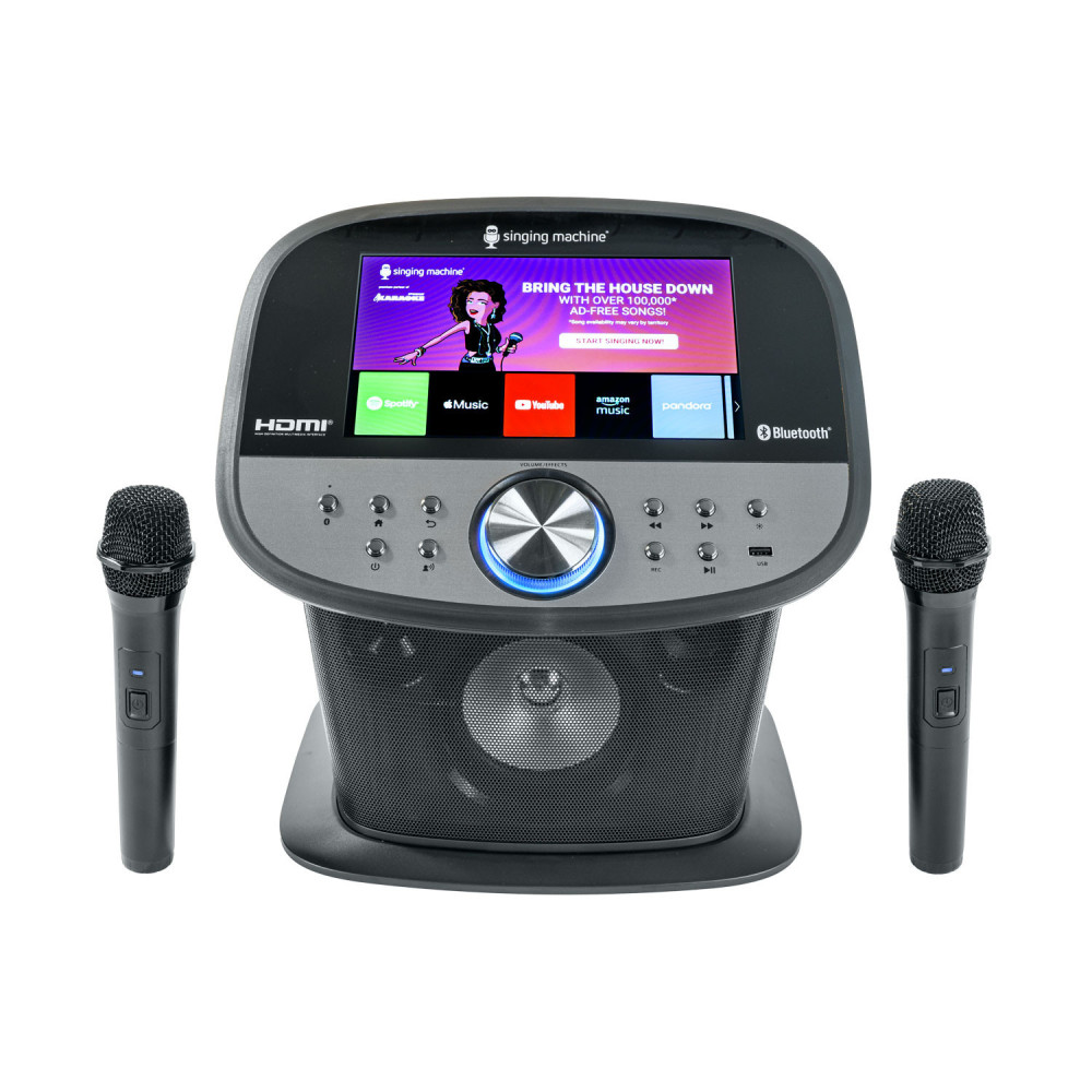 Singing Machine ISM9011 Karaoke Platinum WiFi con pantalla y 2 micros