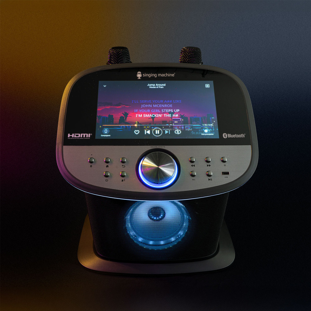 Singing Machine ISM9011 Karaoke Platinum WiFi con pantalla y 2 micros