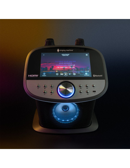 Singing Machine ISM9011 Karaoke Platinum WiFi con pantalla y 2 micros
