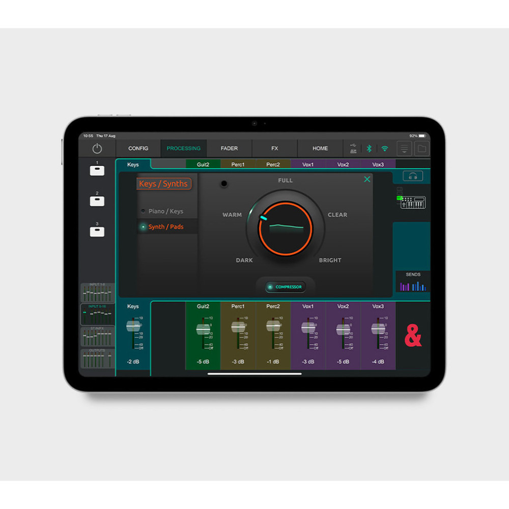 Allen & Heath CQ-20B Mezclador Digital Rack Wi-Fi