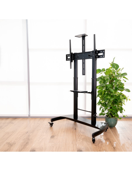 TooQ FS20404HM-B Soporte de Suelo con Ruedas 60-100" 100kg