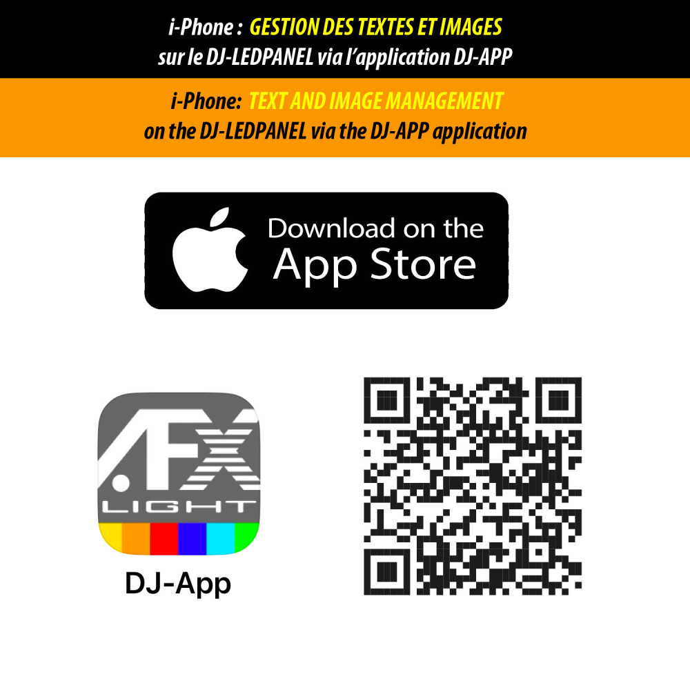 AFX DJ-LEDPANEL Fachada LED para DJ con Flight Case | Masquesonido