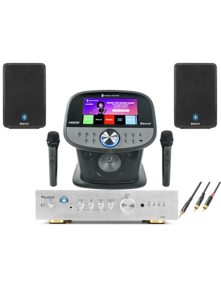Pack Singing Machine ISM9011 Home Edition con Amplificador HiFi y Altavoces