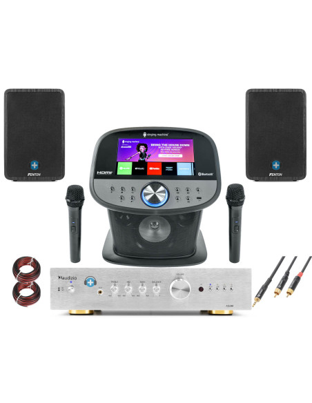 Pack Singing Machine ISM9011 Home Edition con Amplificador HiFi y Altavoces