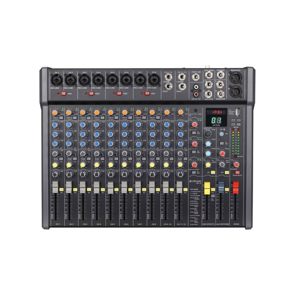 Mesa de Mezclas para Directo Citronic CMC-16 USB Bluetooth