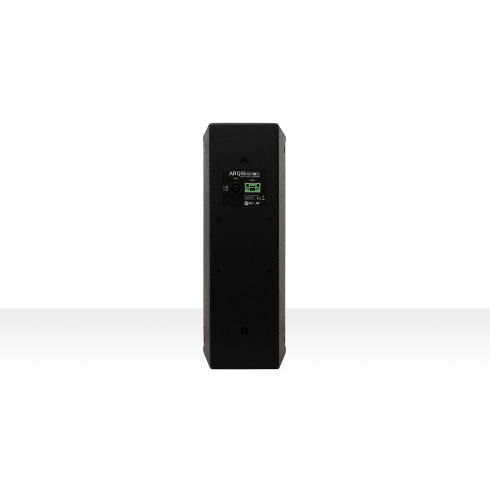 Ecler ARQIS205IB vista trasera con conexiones Euroblock y Speakon