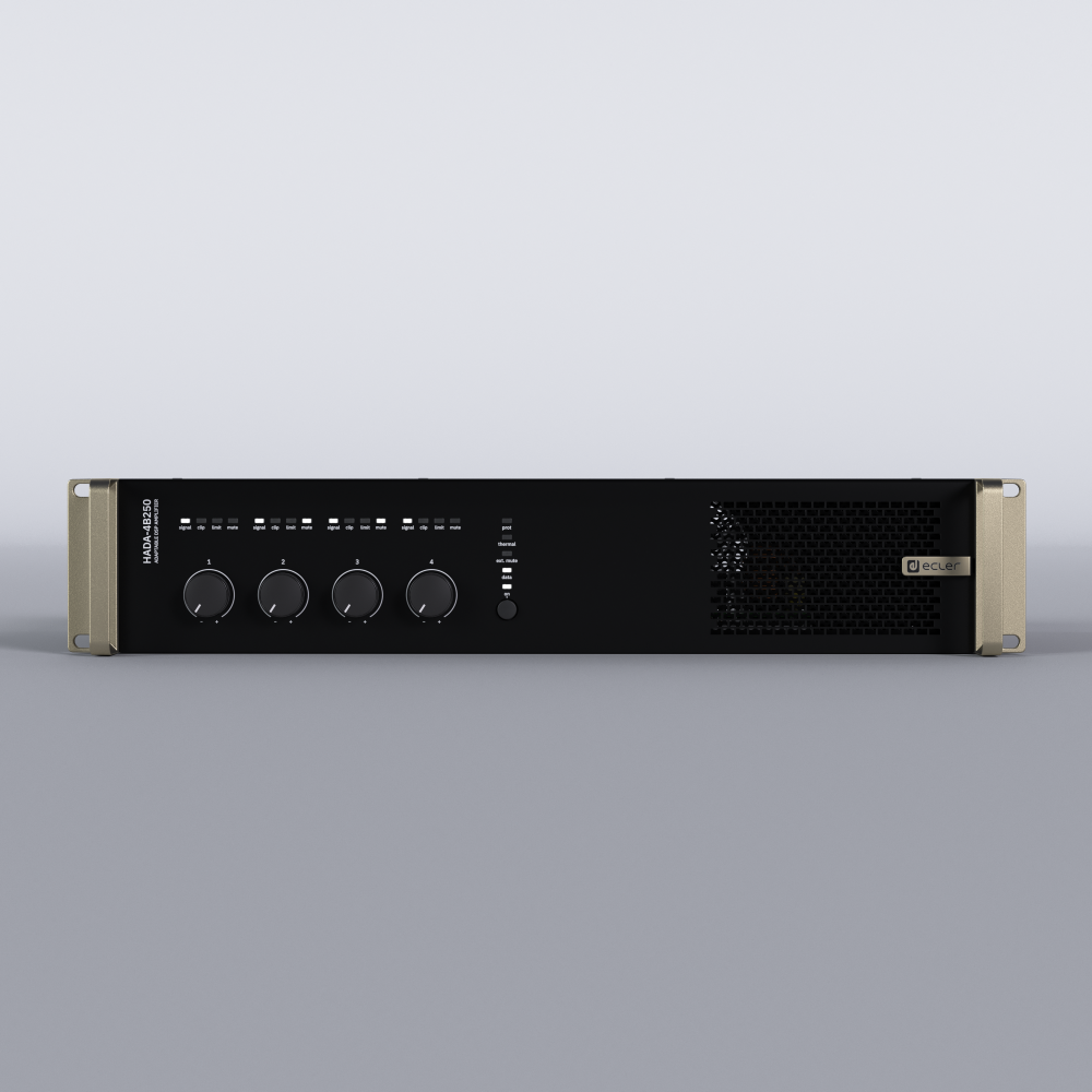 Ecler HADA-4B250 amplificador DSP 4x250W LoZ/HiZ