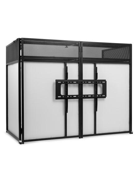 Vonyx DB6 Pro Cabina DJ Plegable con Soporte TV
