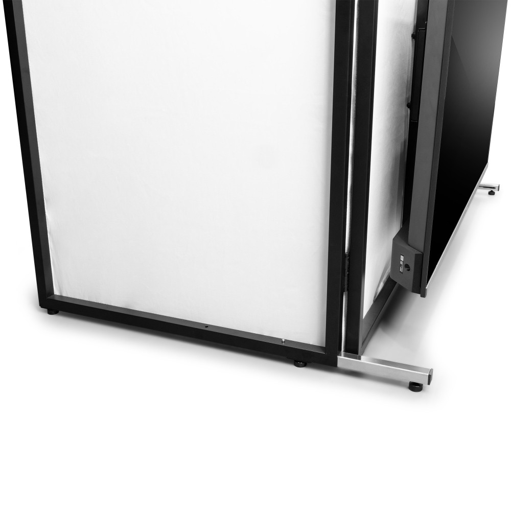 Vonyx DB6 Pro Cabina DJ Plegable con Soporte TV