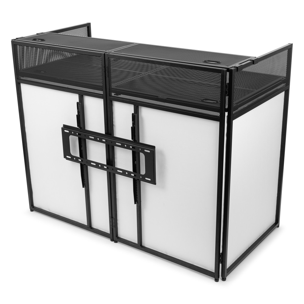 Vonyx DB6 Pro Cabina DJ Plegable con Soporte TV