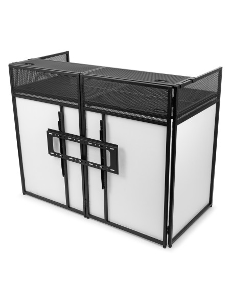 Vonyx DB6 Pro Cabina DJ Plegable con Soporte TV