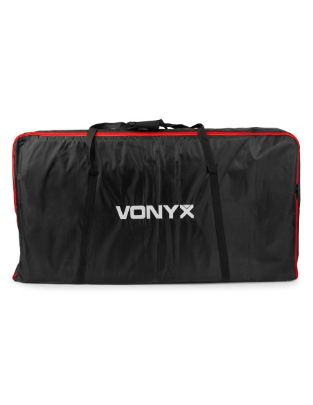 Vonyx DB6 Pro Cabina DJ Plegable con Soporte TV
