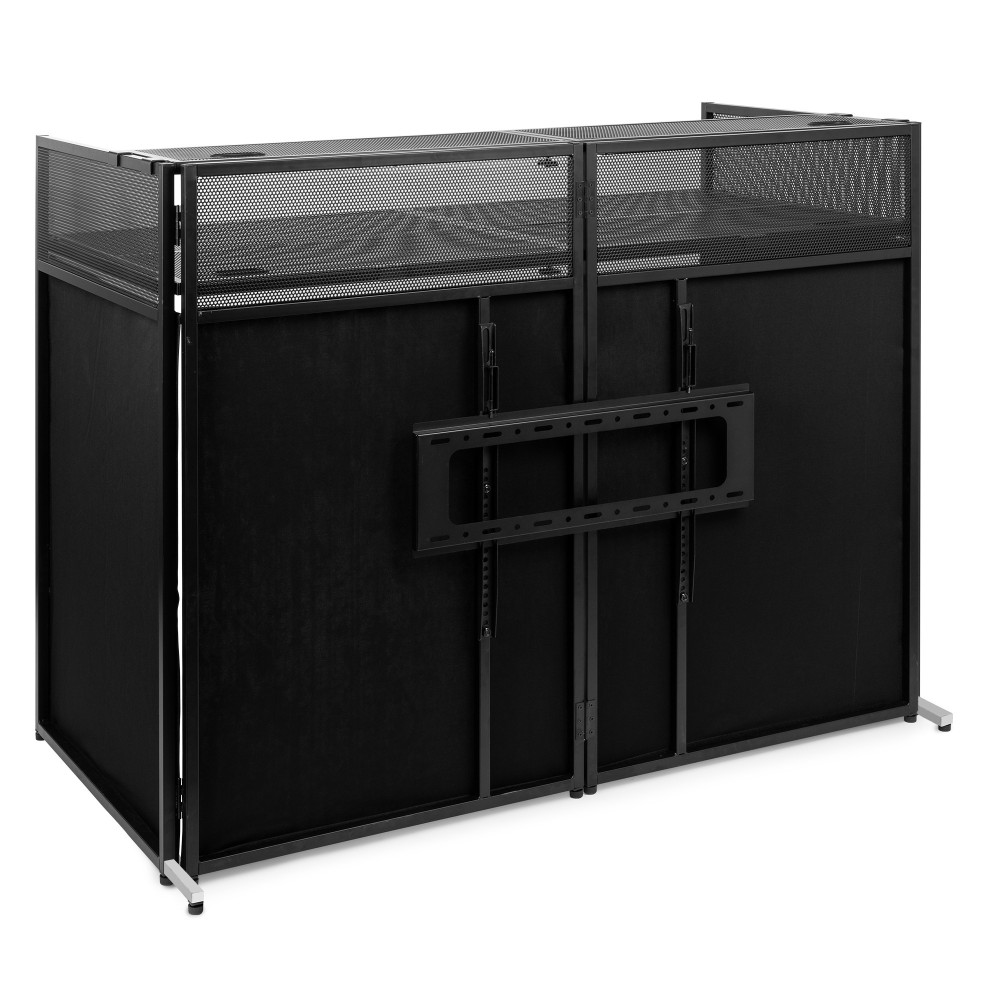 Vonyx DB6 Pro Cabina DJ Plegable con Soporte TV