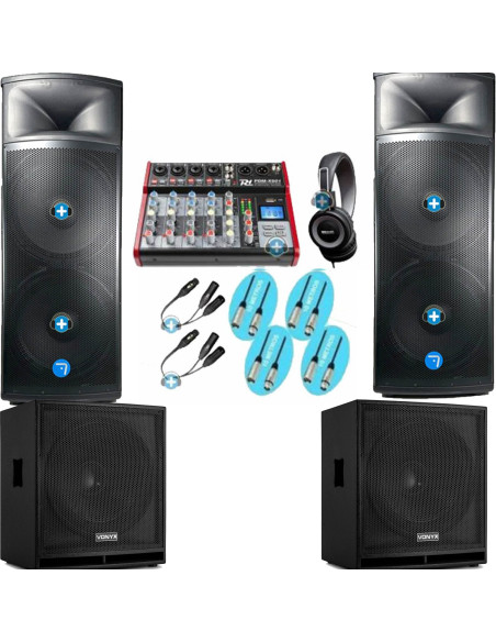 Pack IOWA EVENTO DIRECTO POWER MKII - Equipo de sonido con 6600w