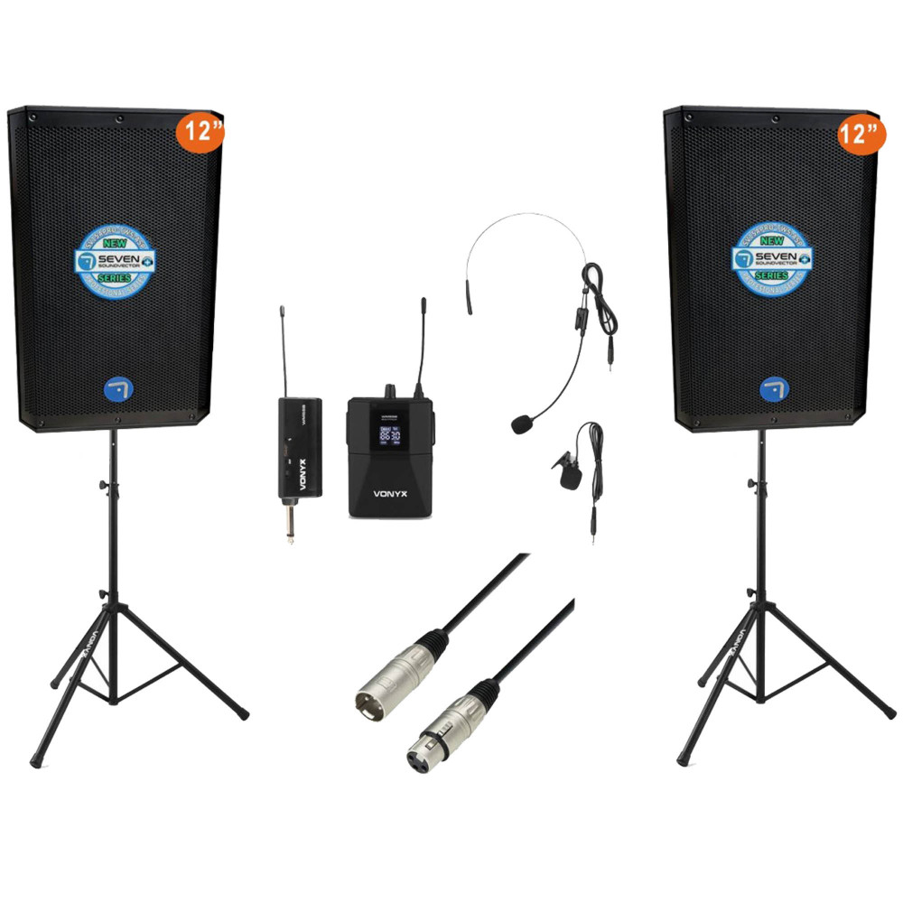 Equipo de sonido Seven para presentaciones, gimnasios, clases dirigidas y eventos